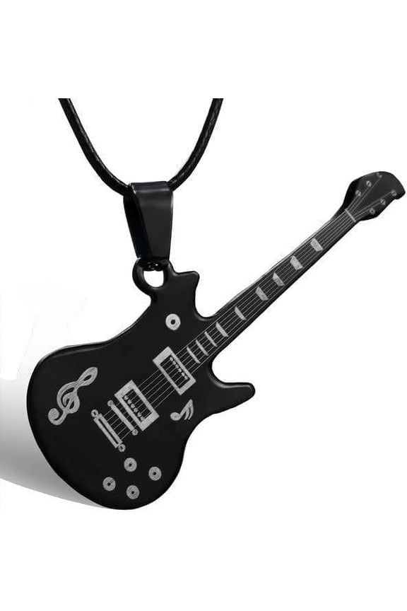 Wind Electric Guitar Necklace for Mens,Hip Hop Rock Necklace