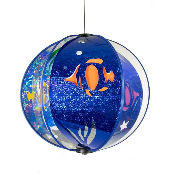 Wind Fairys Aqua Dream Spinning Globe - Tropical Fish Hanging Décor