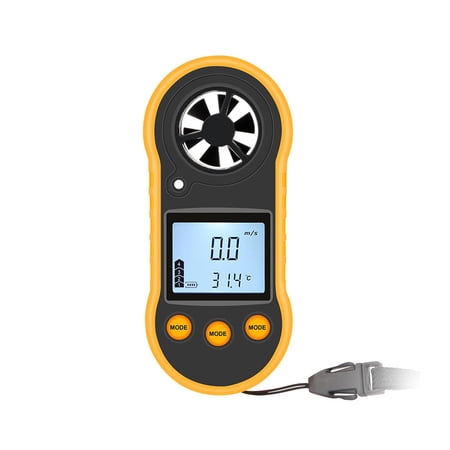 Wind Gauges Handhled Anemometer Measuring Wind Chill Temperature Speed Meter Air Meter Digital Wind Speed Meter for Surfing Fishing