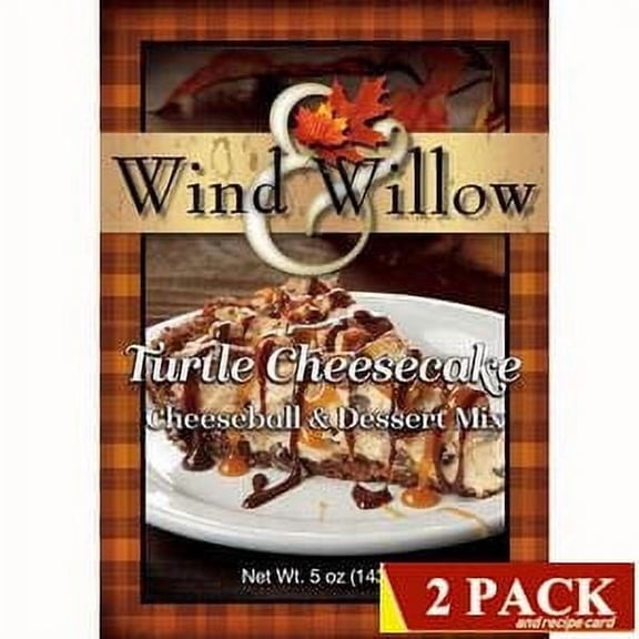 Wind & Gourmet Sweet Cheeseball and Dessert Mix 2-Packs (Turtle Cheesecake Cheeseball & Dessert Mix)
