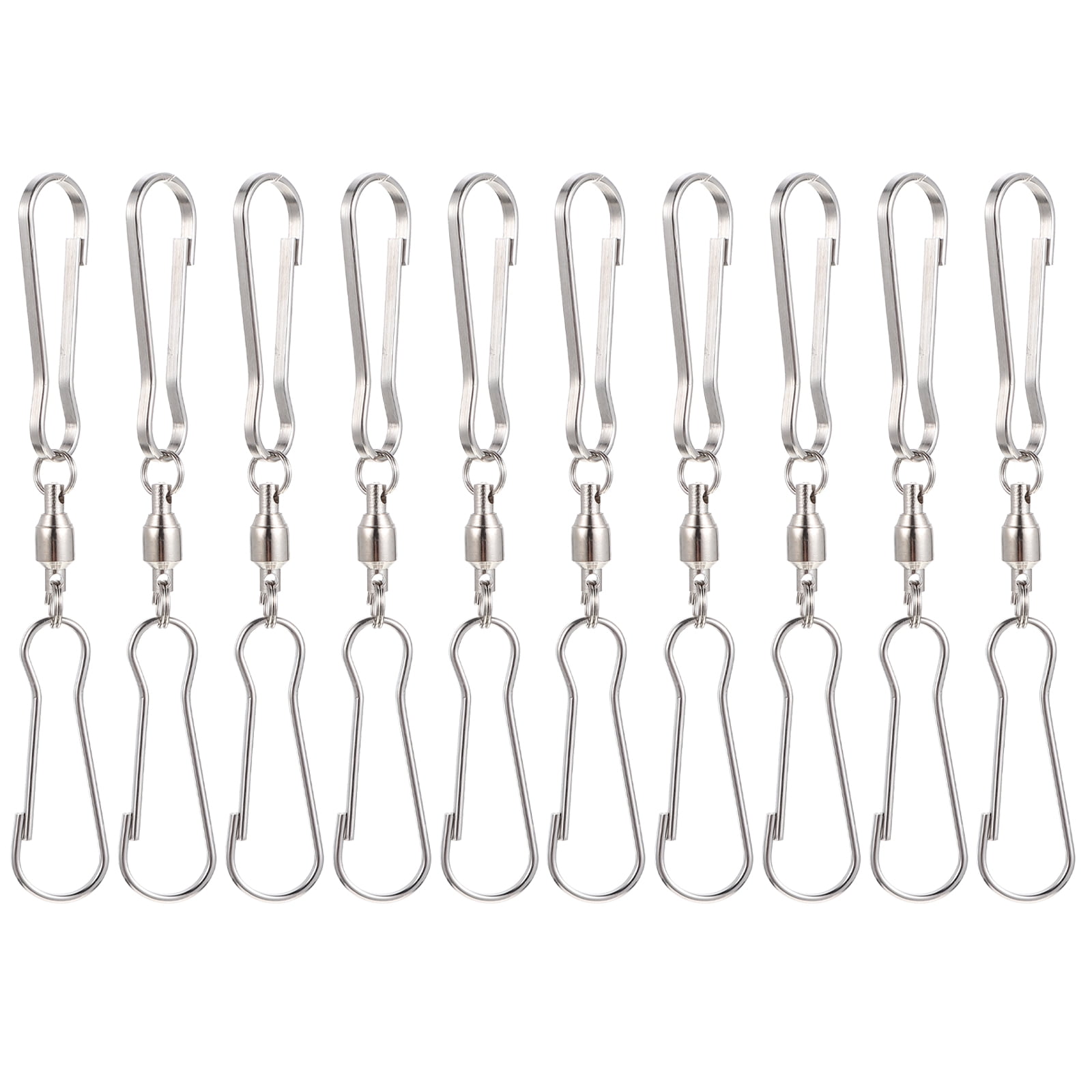 Wind Hooks Swivel Chime Dual Hook Spinning Clips Stainless Steel Clip