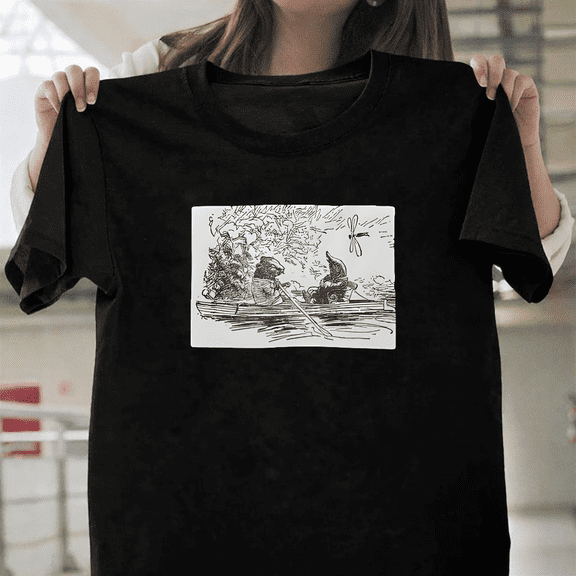 Wind In The Willows Ratty And Mole Boating Unisex T-Shirt, up to size 3XL.