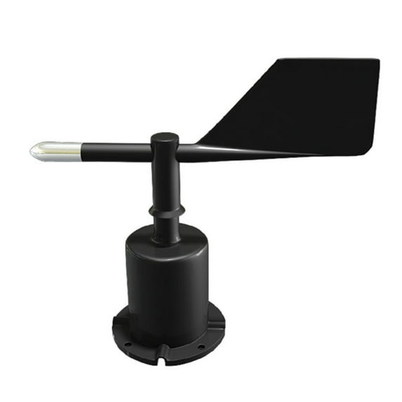 Wind Indicator Anemometer Shell for Outdoor Weather Stations - Accurate Measurements, Durable Metal Construction, Easy Installation, 232x190mm, Black