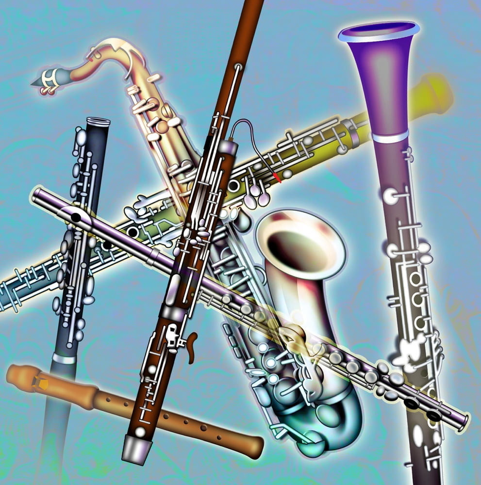 Wind Instruments Canvas Art - Design Pics Eye Traveller Design Pics (24 x 24)