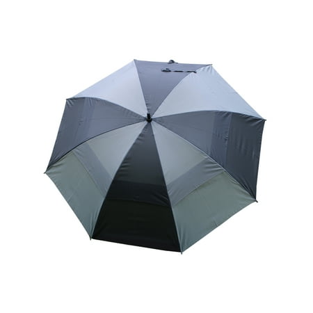 Wind Jammer Oversized 62" Vented Canopy Golf Umbrella, Black/Gray -