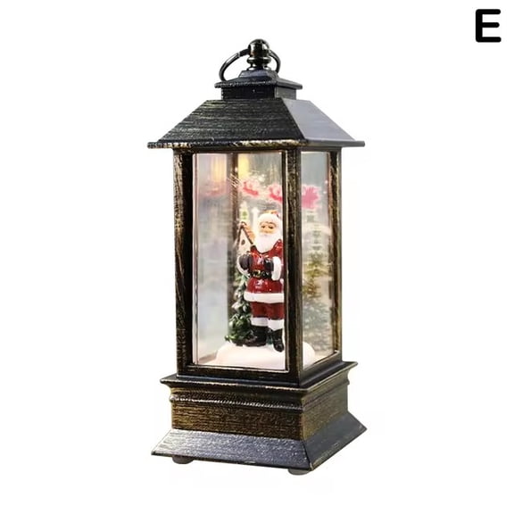 Wind Lights Christmas Style Cartoon Santa Claus/Snowman Model Create Atmosphere Hanging Xmas Lanterns