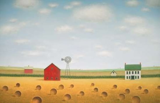 Wind Mill Farm Canvas Art - Sharon France (24 x 36)
