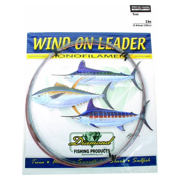 Wind-On Leader 400-Pound 25-Feet Smoke Blue