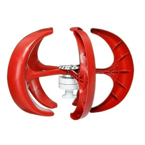 Wind Power Turbines Generator 5KW12/24/48V 5 Blades Generator Lantern Wind Turbines Vertical Axis For Streetlight Controller ,Easy to Use