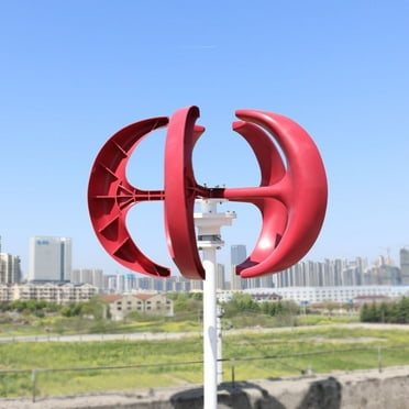 Wind Power Turbines Generator 5kw 8kw 12/24/48V 5 Blades Windmill Lantern Vertical Axis For Streetlight with MPPT Controller ,Optimize Wind Energy Utilization