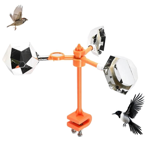 Wind Powered Reflective Bird Repeller, Windmill Bird Scarer Equipment for Farm, Orchard & Garden Bird Control