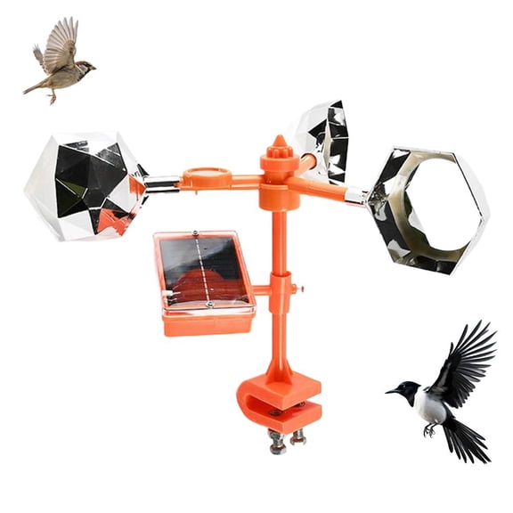 Wind Powered Reflective Bird Repeller, Windmill Bird Scarer Equipment for Farm, Orchard & Garden Bird Control