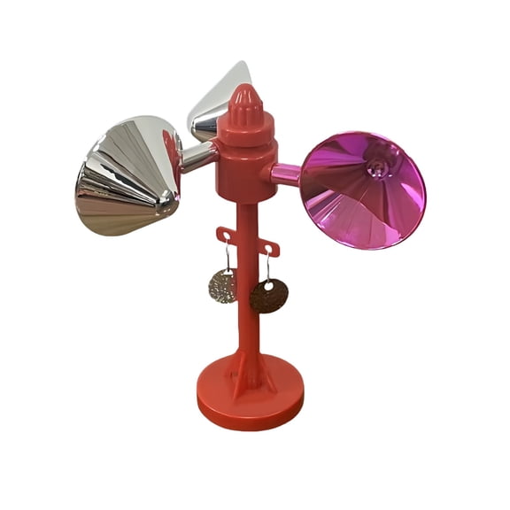 Wind Powered Rotating Bird Repeller for Outdoor Use Bird Deterrent Device for Power Lines and Gardens Reflective Windmill Design