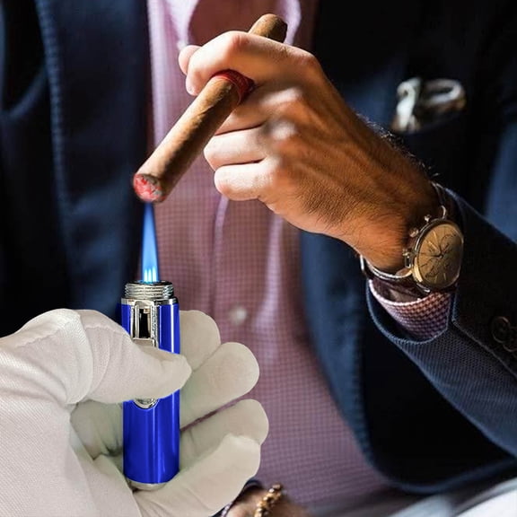 Wind-Resistant Lighter - Exquisite and Compact Rechargeable Butane Lighter Spray Flame Ignite Faster for a Variety of Weather Conditions Multiple Colors