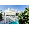 thumbnail image 1 of Wind Resistant Manual Side Shade/Screen for Villa Pergola, 13 ft., White, 1 of 4