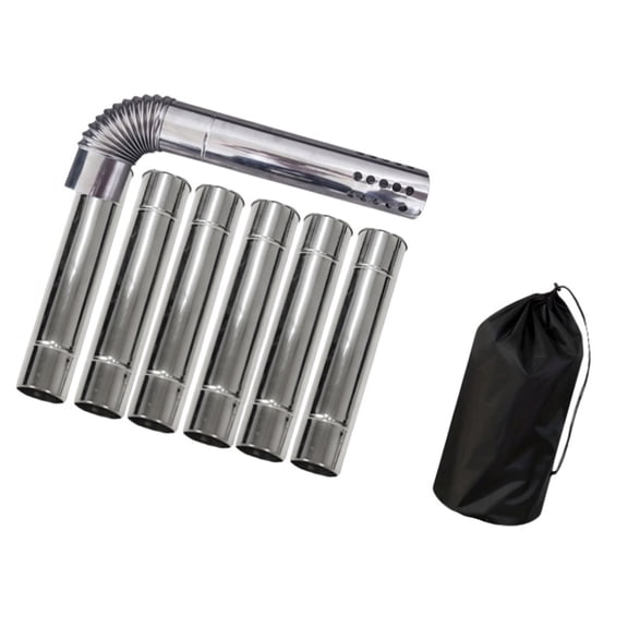 Wind Resistant Outdoor Stove Pipe Tent Heaters Accessory Corrosions Proof Design Camping Equipment for Any Season