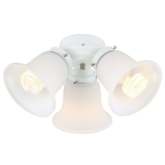 Wind River 3-Light White Glass LED