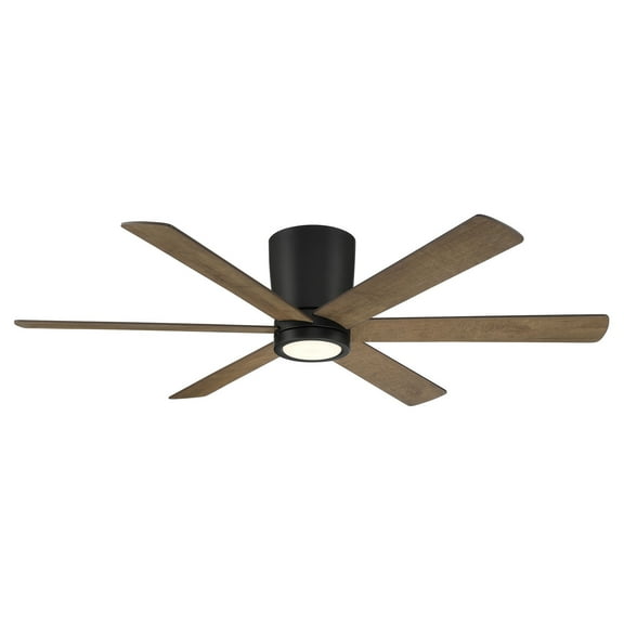 Wind River Ceiling Fans WR2028MB 52 in. Coldwater Indoor & Outdoor Smart Flush Mount Ceiling Fan, Black