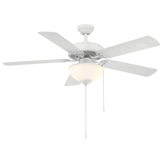 Wind River Ceiling Fans WR2123MW 52 in. Dalton Indoor & Outdoor Ceiling Fan with Light Kit, White