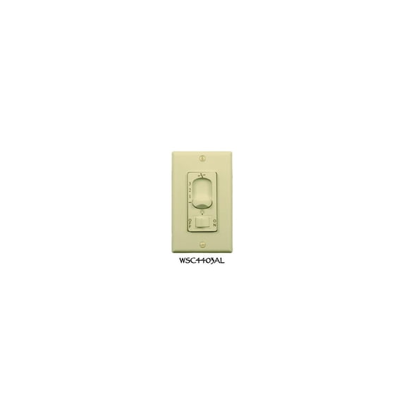 Wind River Fans Dual Fan Light Wall Control ALMOND