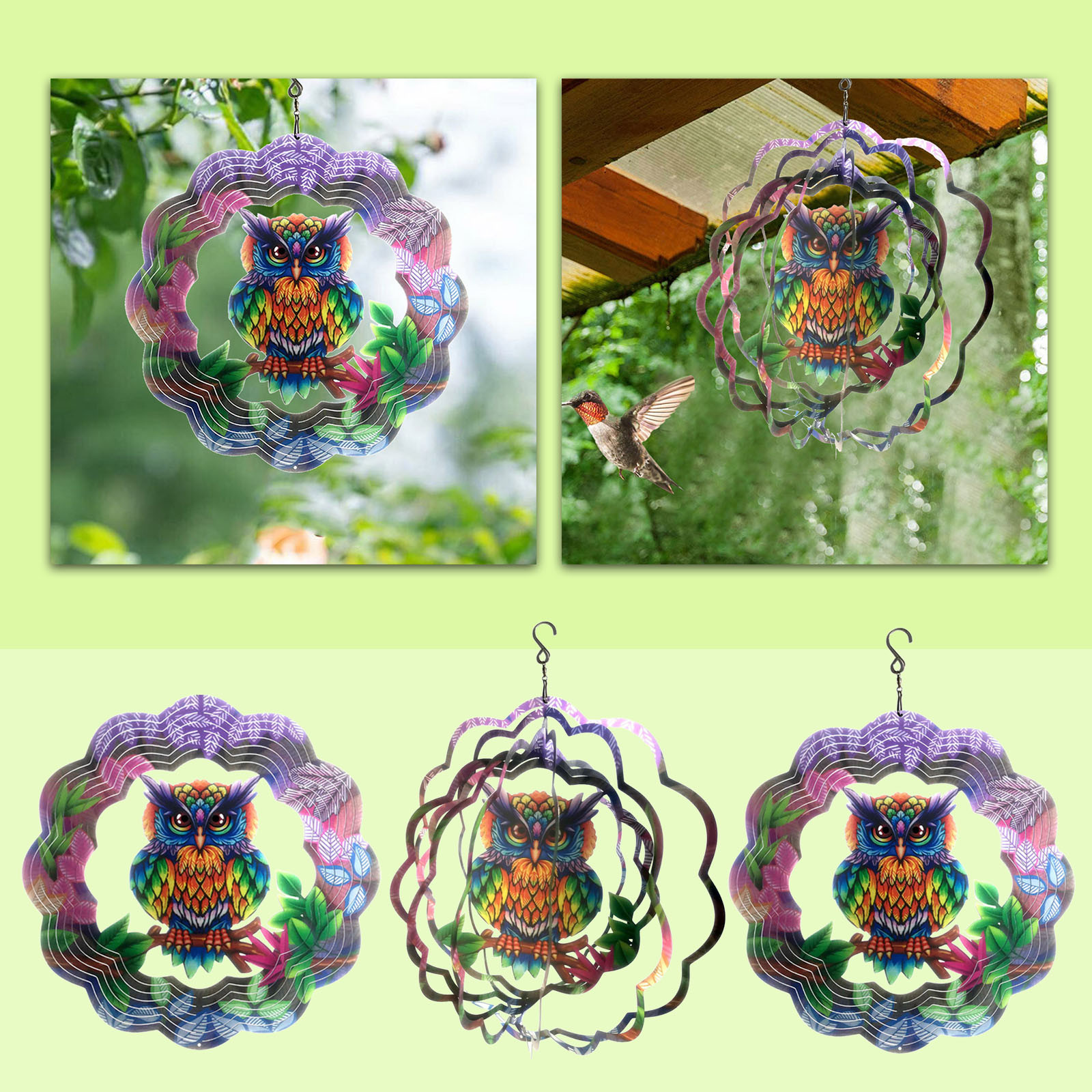 Wind Sculpture Wind Hanging Stainless Quiet Wind Chime Deep Wind Chimes