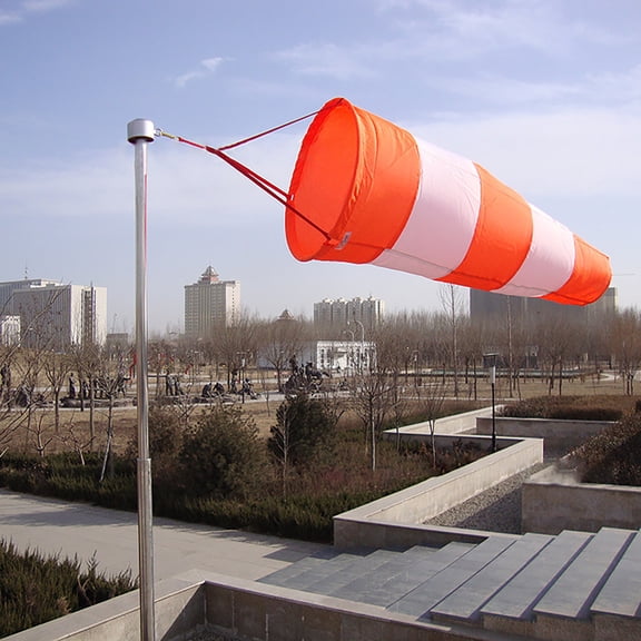 Wind Socks for Outside, Heavy Duty Wind Direction Indicators with Reflective Belt 31.5 Inch Waterproof Rip-Stop Hanging Windsock Flags for Outdoors Airport Farm Park Yard