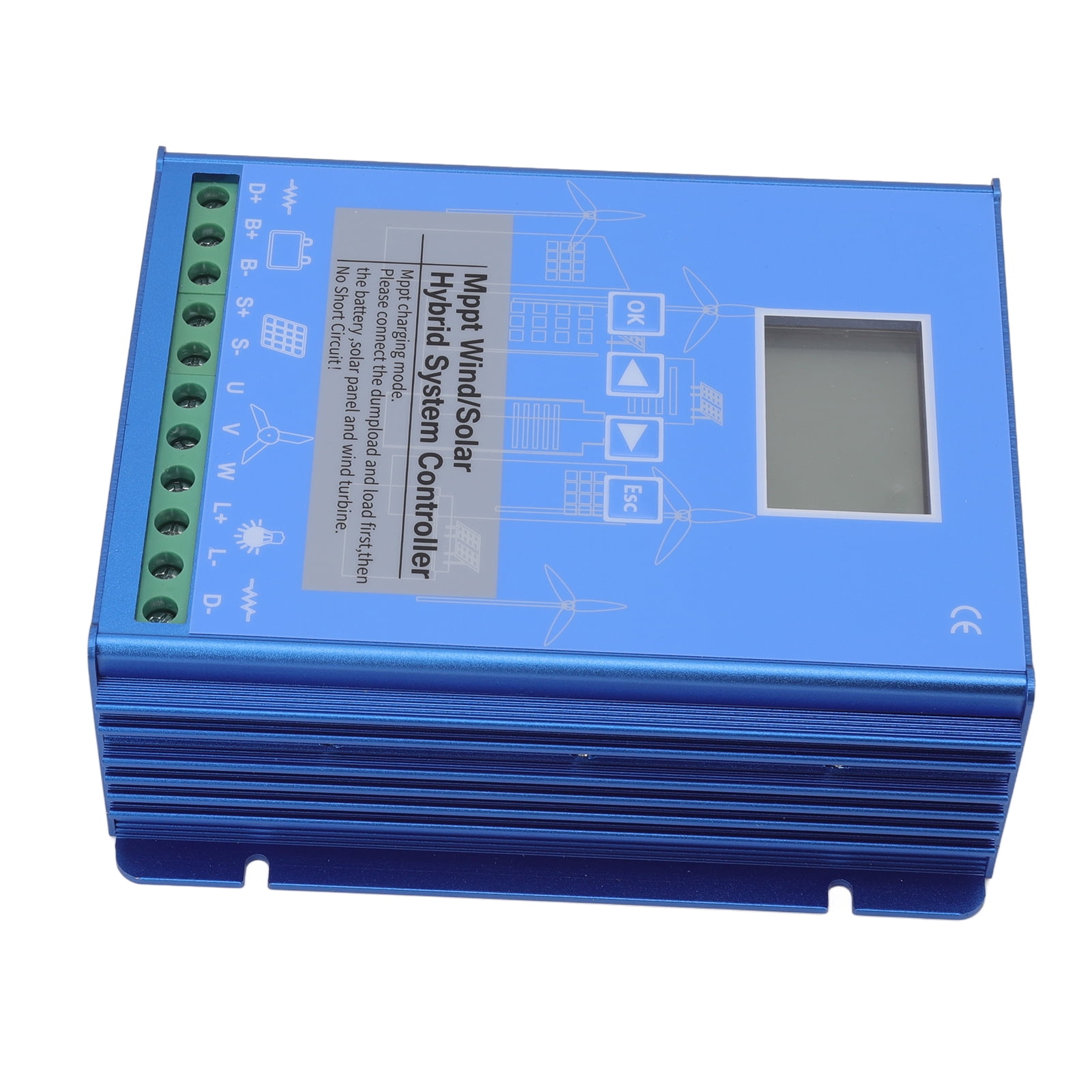 Wind Solar Charge Controller, 12V 24V PWM MPPT Solar Charge Controller