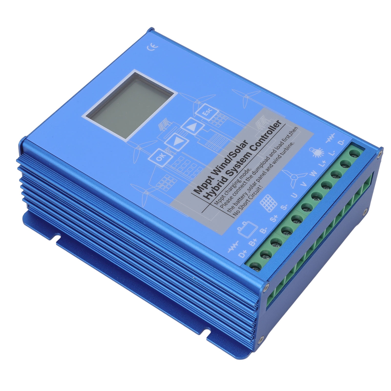 Wind Solar Charge Controller, 24V/48V PWM MPPT Solar Charge Controller