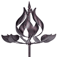 75inch Bronze Tulip Stainless Steel Outside Spinning Wind Spinner for
