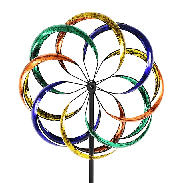 Wind Spinner, 84 inch Large Size Stainless Steel Wind Spinners, Rainbow