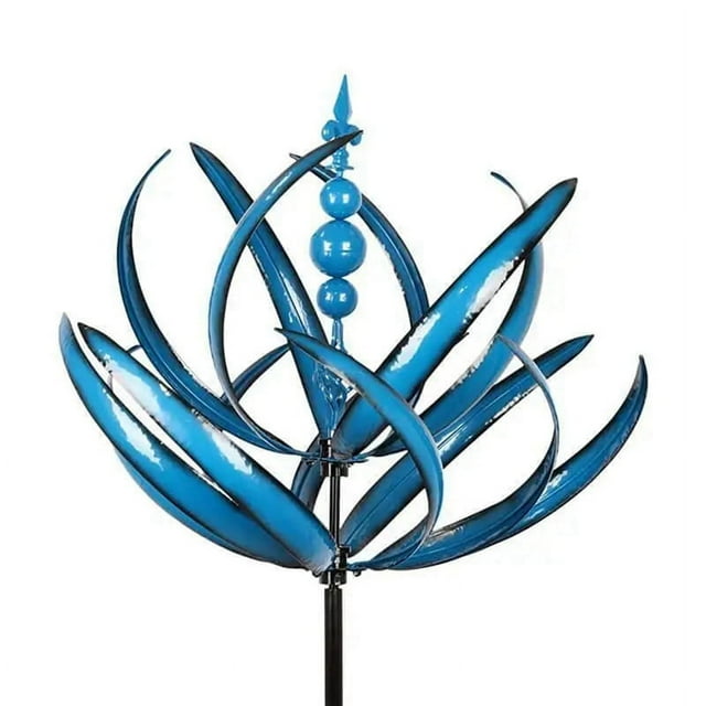 Wind Spinner Metal Windmill 3D Wind Powered Sculpture Lawn Metal Wind Solar Spinners