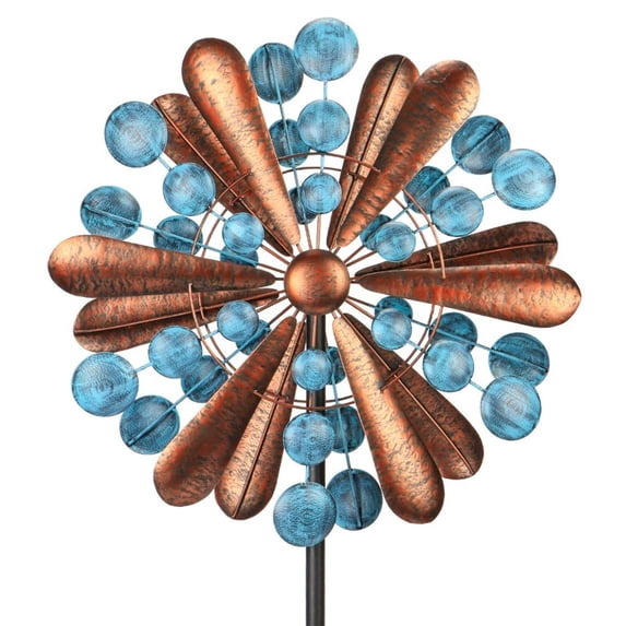 Wind Spinner Metal for Garden, 55"H Large Kinetic Wind Spinner, 360 Degree Two Way Windmill, Wind Sculpture for Garden & Patio, Lawn