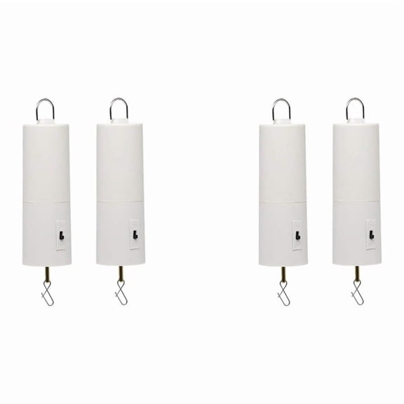 Wind Spinner Motor Battery Operated for Hanging Display Yard White Wind Spinners Outdoor Sculptures 4 Pack,4 x Wind Spinner Motor(You need to prepare D battery yourself),White