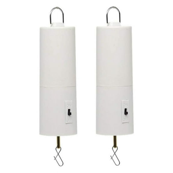 Wind Spinner Motor Battery Operated for Hanging Display Yard White Spinners Outdoor Sculptures 2 Pack