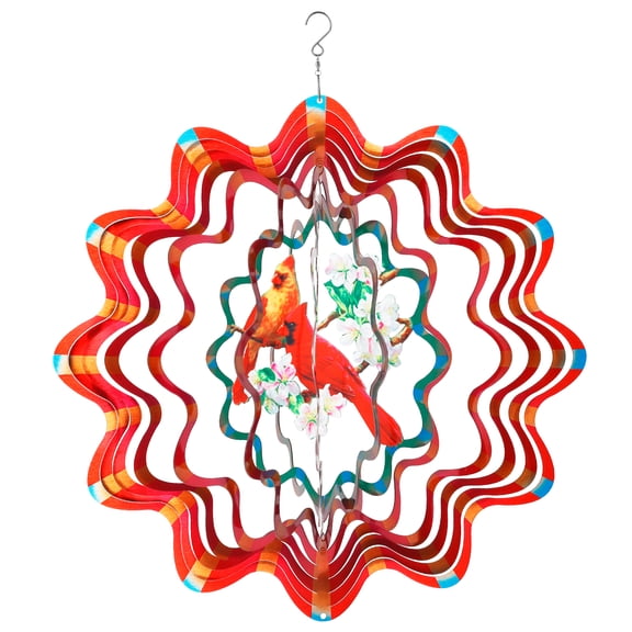 Wind Spinner Owl Metal Wind Spinners Hanging Wind Spinners 3D Stainless Steel Hanging Wind Sculpture Owl Decor for Outdoor Indoor Decor Yard Garden