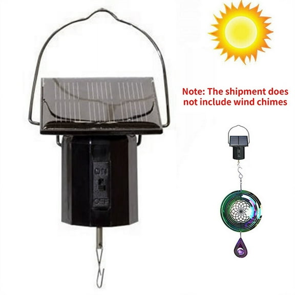 Wind Spinner Rotating Motor Solar Energy Electric Battery Powered Garden Decor Dri G4758