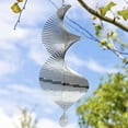 thumbnail image 1 of Wind Spinners 3D Hanging Wind Spinner Stainless Steel Metal Sculptures Decorations, Heliciform Wind Sculptures, 1 of 8