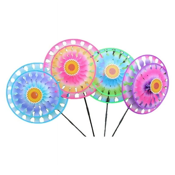 Wind Spinners Eye Catching Pinwheels for Picnics Outdoor Gatherings Lawn Garden
