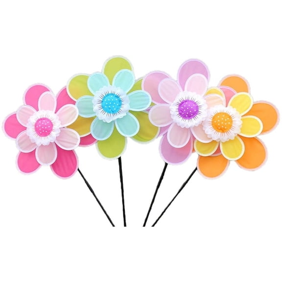 Wind Spinners Eye Catching Pinwheels for Picnics Outdoor Gatherings Lawn Garden