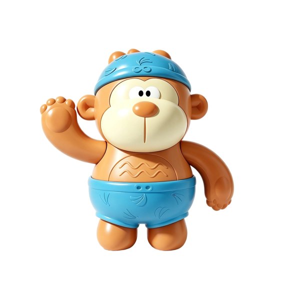Wind Up Swimming Monkey Bath Toy Water Play, Clockwork Floating Animal Bathroom Bathtub Game, Interactive Pool Fun Hand Eye Activity, Birthday Holiday Gift Party Favor