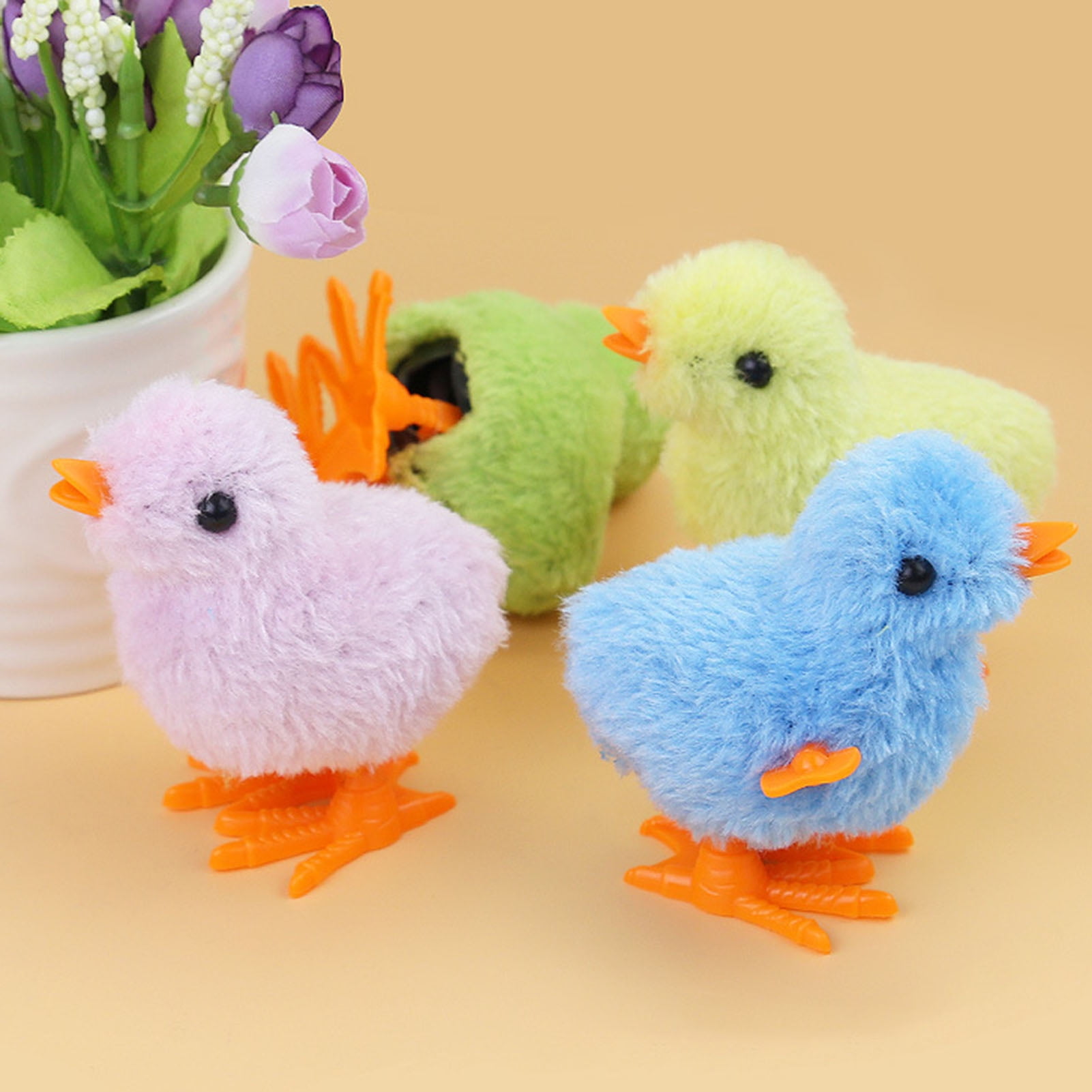 Wind Up Toy, Easter Chick Wind Up Toys Jumping Chicken Plush