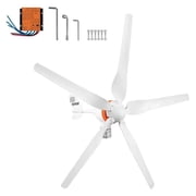 Wind Tur-bine Generator, 12V/24V Wind Tur-bine Kit, 500W Wind Power Generator With MPPT Controller 5 Blades Auto Adjust