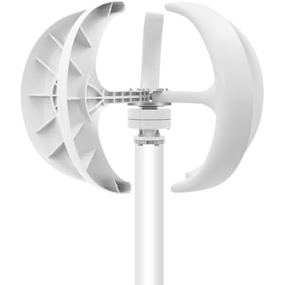 Wind Turbine Generator, 600W Vertical Axis Wind Power Turbine Generator, Lantern Windmill Generators with 5 Blades & Controller for Home Camping Boat Use$$Garden &
