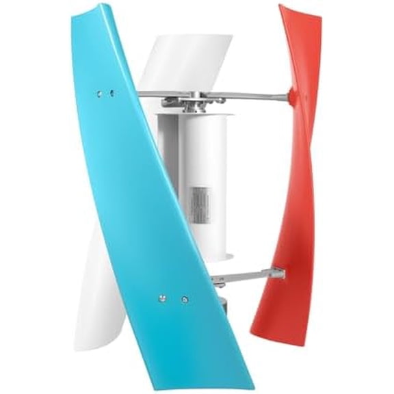 Wind Turbine Generator Kit, 400W 12V Maglev generator Vertical Helix Charger Controller, Vertical Axis Wind Power w/3 Blades for Marine RV Home Windmill Generator Suit and Hybrid Solar Wind System