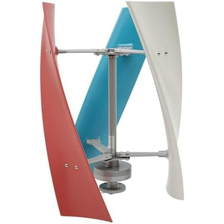 Wind Turbine Generator Kit, 400W DC 12V Vertical Helix Wind Turbine Generator with Charge Controller, Hybrid Solar Wind System, 3 Blades Controller and for Boats, Gazebos, Houses, Industry