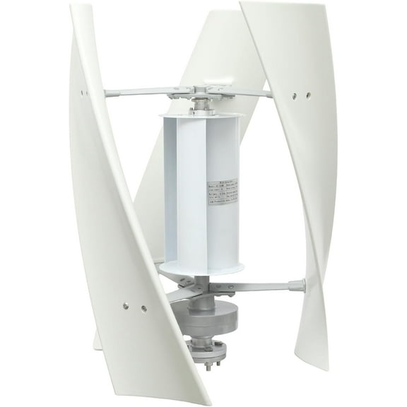 Wind Turbine Generator Kit, 500W 24V Vertical Axis Wind Turbine Generator with Controller & Wind-Assisted Wheel,3 Blades Wind Power Generator Permanent Magnet Generator for Boats, Gazebos, Home, RV