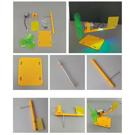Wind Turbine Generator Kit Dc Generator With Holder Blades Brushless Motor
