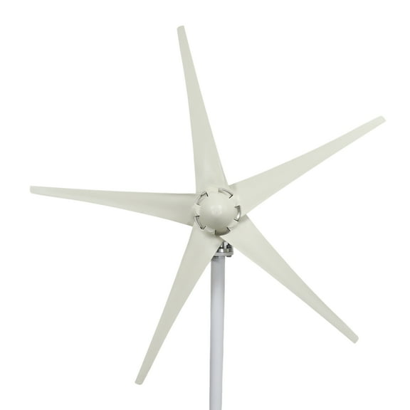 Wind Turbine Generator Kit for Home, 1200W Small Wind Turbine Generator, 5-Blade Vertical Wind Turbine, 12V Battery Charging, Durable & Weatherproof for Workshop, Farm, Boats