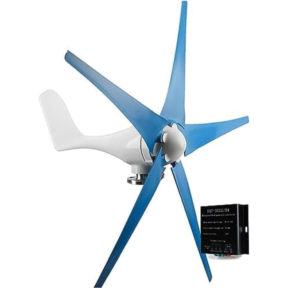 Wind Turbine Generator, Windmill Generator 5000W Wind Turbine 5 Blades Wind Controller Turbine Generator Kit,12v$$Garden &