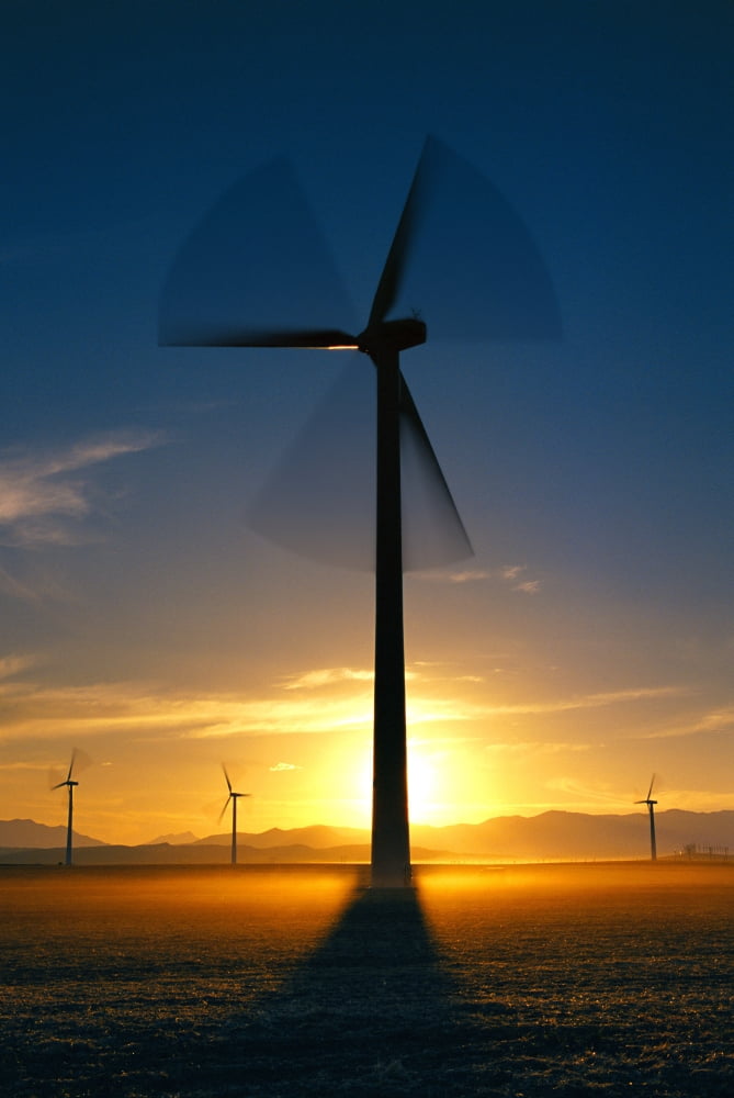 Wind Turbines Canvas Art - Carson Ganci Design Pics (11 x 17)